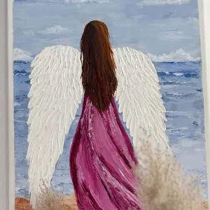 Cuadro Artesanal Mujer Alas (1)