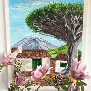 Cuadro Paisaje Canario Teide (1)